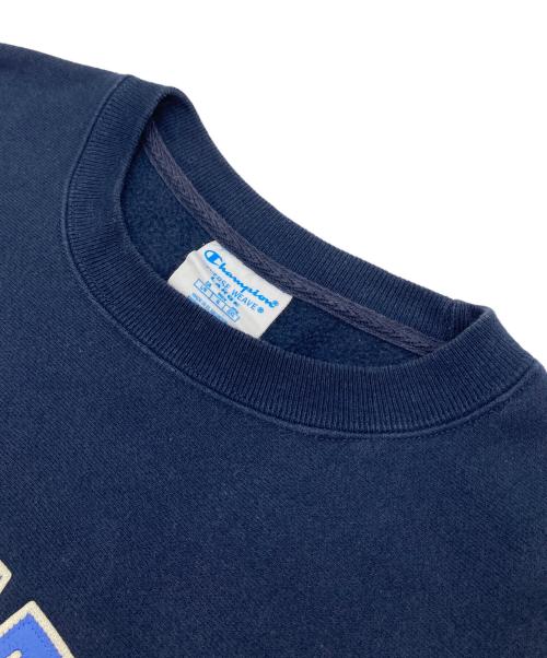 Champion（チャンピオン）Champion (チャンピオン) MoMA (モマ) リバースウィーブクルーネックスウェット ネイビー サイズ:Lの古着・服飾アイテム
