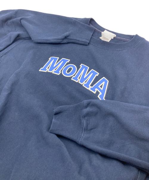 Champion（チャンピオン）Champion (チャンピオン) MoMA (モマ) リバースウィーブクルーネックスウェット ネイビー サイズ:Lの古着・服飾アイテム
