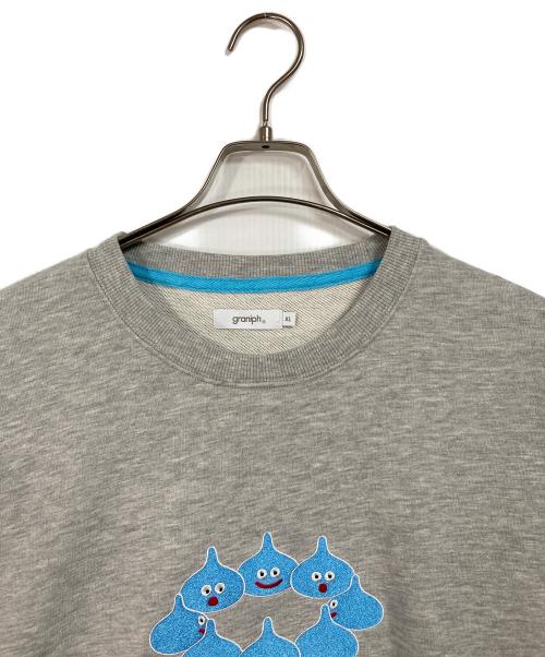 graniph（グラニフ）graniph (グラニフ) ドラゴンクエスト さくせんをねる スウェット グレー サイズ:XL 未使用品の古着・服飾アイテム