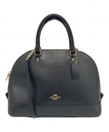 COACH（コーチ）の古着「2WAYショルダーバッグ　ハンドバッグ　セレモニー」｜ブラック