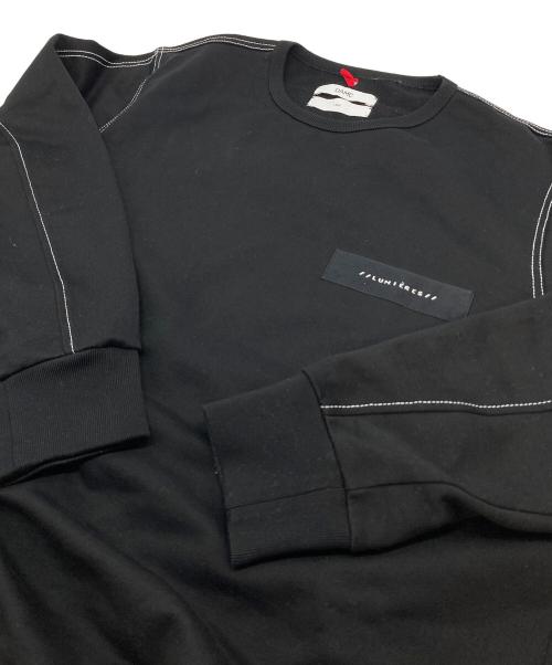 OAMC（オーエーエムシー）OAMC (オーエーエムシー) LUMIERES Line Design Longsleeve T Shirt  ルミエールズ ライン デザイン ロングスリーブ Tシャツ  スウェット ブラック サイズ:Lの古着・服飾アイテム