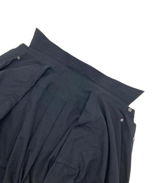 Oblada（オブラダ）Oblada (オブラダ) IVY ビッグシャツ　日本製　シャツワンピース ブラック サイズ:Sの古着・服飾アイテム
