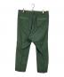 sulvam (サルバム) CUT LONG PANTS 日本製　スラックス グリーン サイズ:L：8000円