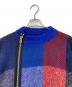 sacai (サカイ) 22AW Plaid Knit Blouson プレイドニットブルゾン　アウター ブルー×レッド サイズ:4：30000円