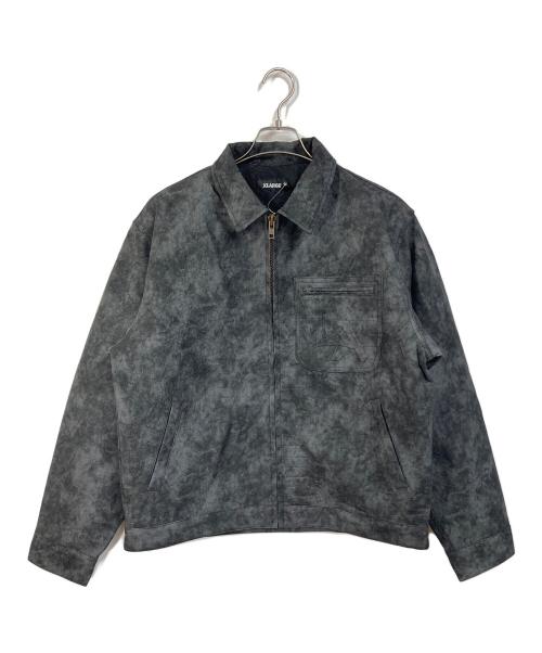 X-LARGE（エクストララージ）X-LARGE (エクストララージ) CROC SUEDE JACKET   クロックスエードジャケット  アウター グレー サイズ:M 未使用品の古着・服飾アイテム
