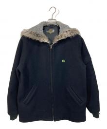 Hysteric Glamour（ヒステリックグラマー）の古着「HG ロゴ フーデッドジャケット　アウター　日本製　オゾンタグ」｜ブラック
