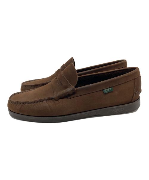 PARABOOT（パラブーツ）PARABOOT (パラブーツ) CORAUX/MARINE コロー マリン ビジネスシューズ　ローファー ブラウン サイズ:9の古着・服飾アイテム
