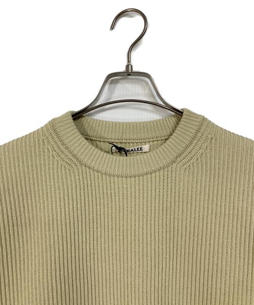 AURALEE（オーラリー）AURALEE (オーラリー) 24AW  SUPER FINE WOOL RIB KNIT スーパーファインウールリブニット  日本製 イエロー サイズ:4の古着・服飾アイテム