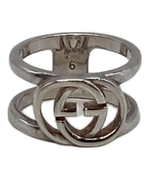 GUCCI（グッチ）GUCCI (グッチ) インターロッキングGGシルバーリング　指輪　イタリア製 サイズ:6号の古着・服飾アイテム