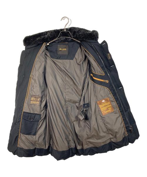 MOORER（ムーレー）MOORER (ムーレー) MORRIS-L  モーリスエル  ダウンコート　ロングコート　アウター　イタリア製 ブラック サイズ:44の古着・服飾アイテム