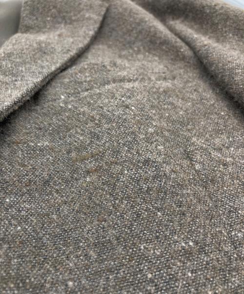 PAPAS（パパス）PAPAS (パパス) テーラードジャケット　ツイードジャケット カーキ サイズ:Mの古着・服飾アイテム