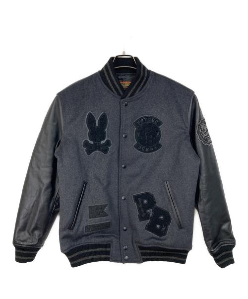 skookum（スクーカム）skookum (スクーカム) Psycho Bunny (サイコ バニー) アワードジャケット　アウター ブラック サイズ:Mの古着・服飾アイテム