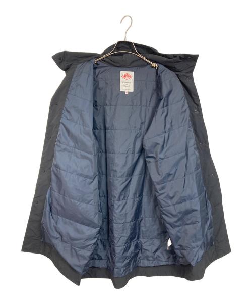 DANTON（ダントン）DANTON (ダントン) ピーチタフタ インサレーション ロング フーデッド コート　ロングコート　中綿コート　アウター ブラック サイズ:36の古着・服飾アイテム