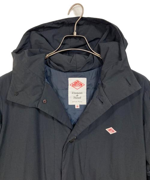 DANTON（ダントン）DANTON (ダントン) ピーチタフタ インサレーション ロング フーデッド コート　ロングコート　中綿コート　アウター ブラック サイズ:36の古着・服飾アイテム