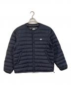 DANTONダントン）の古着「INNER DOWN CREWNECK JACKET  インナーダウンクルーネックジャケット ダウンジャケット　アウター」｜ブラック