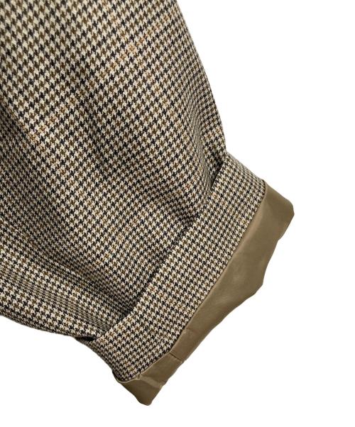 ORCIVAL（オーシバル）ORCIVAL (オーシバル) ウールチェック バルマカーンコート　ロングコート　ウールコート　アウター ベージュ サイズ:5の古着・服飾アイテム