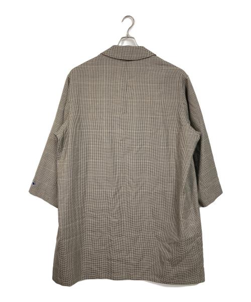 ORCIVAL（オーシバル）ORCIVAL (オーシバル) ウールチェック バルマカーンコート　ロングコート　ウールコート　アウター ベージュ サイズ:5の古着・服飾アイテム