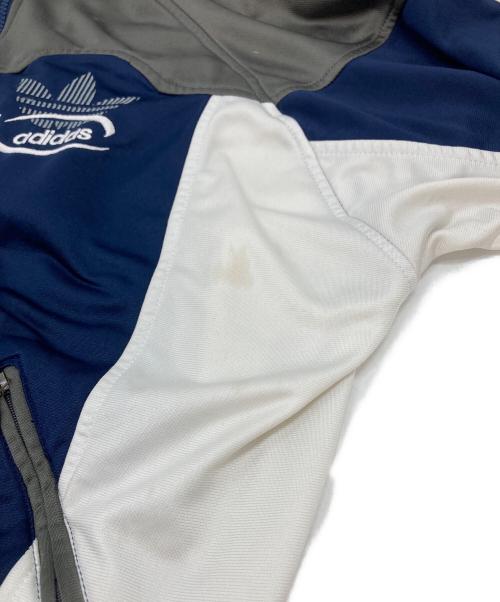adidas（アディダス）adidas (アディダス) 【古着】90's トレフォイル刺繍トラックジャケット　90年代 ネイビー×グレー サイズ:US：Sの古着・服飾アイテム