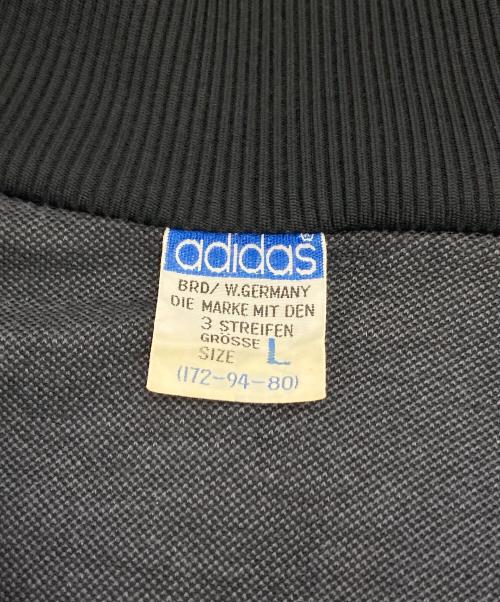 adidas（アディダス）adidas (アディダス) 【古着】デサント社西ドイツ製 70's‐80's トラックジャケット　70年代　80年代 ブラック サイズ:Lの古着・服飾アイテム