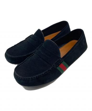 ✧訳あり【グッチ】ローファー紺　ドライビングシューズ　シェリーライン 中古・古着通販】GUCCI (グッチ) シェリーラインドライビングシューズ