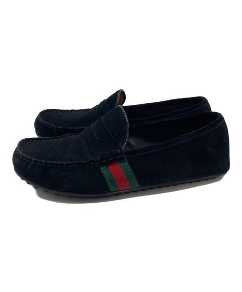 GUCCI（グッチ）GUCCI (グッチ) シェリーラインドライビングシューズ ブラック サイズ:6の古着・服飾アイテム