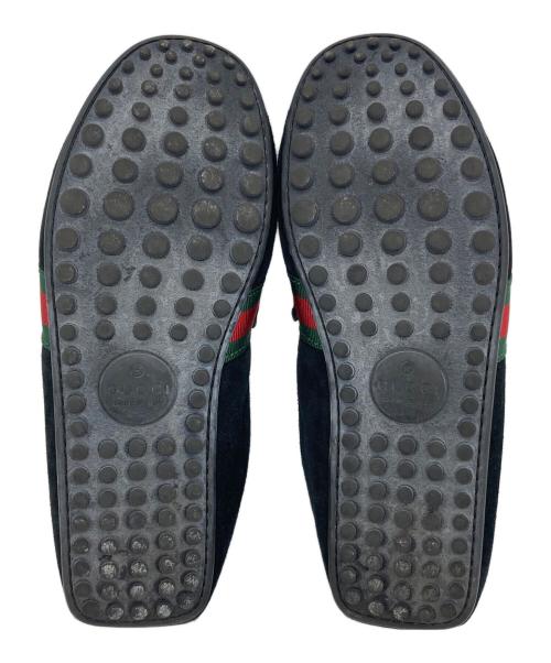 GUCCI（グッチ）GUCCI (グッチ) シェリーラインドライビングシューズ ブラック サイズ:6の古着・服飾アイテム