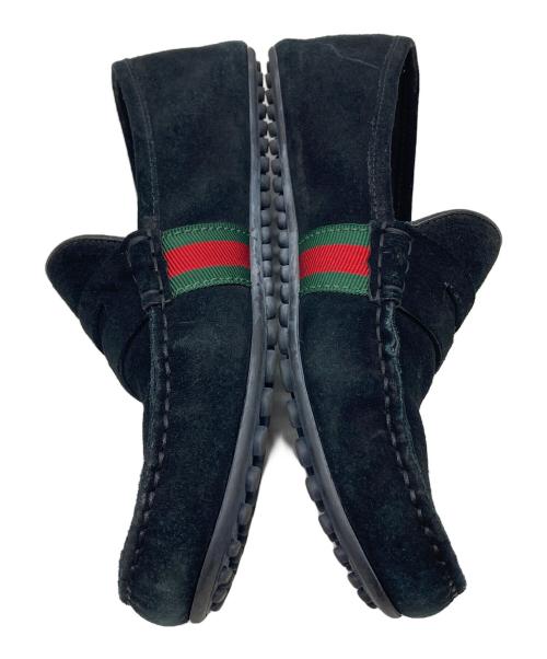 GUCCI（グッチ）GUCCI (グッチ) シェリーラインドライビングシューズ ブラック サイズ:6の古着・服飾アイテム