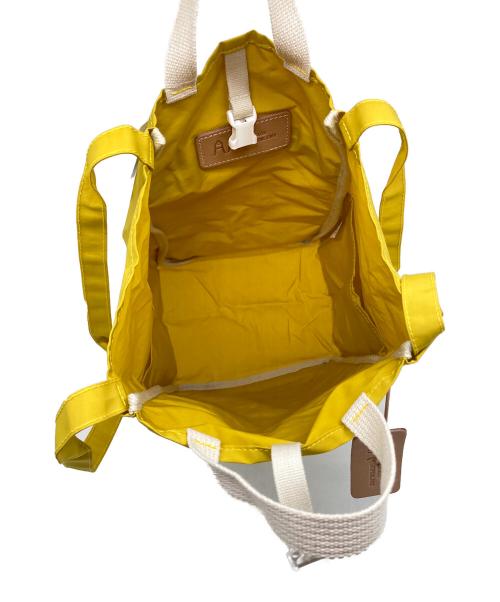 amiacalva（アミアカルヴァ）amiacalva (アミアカルヴァ) ナイロンハンドバッグ イエロー サイズ:実寸参照 未使用品の古着・服飾アイテム