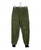 JAPAN BLUE JEANSジャパンブルージーンズ）の古着「MODERN MILITARY カーゴパンツ　裾リメイク　日本製」｜カーキ