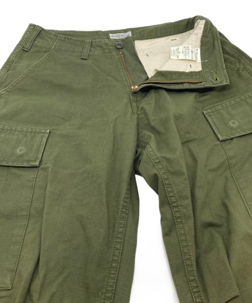 JAPAN BLUE JEANS（ジャパンブルージーンズ）JAPAN BLUE JEANS (ジャパンブルージーンズ) MODERN MILITARY カーゴパンツ　裾リメイク　日本製 カーキ サイズ:28の古着・服飾アイテム