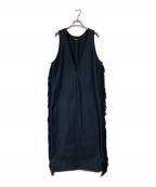 editionエディション）の古着「PE TUMBLER WASHER FRINGE DRESSF」｜ブラック