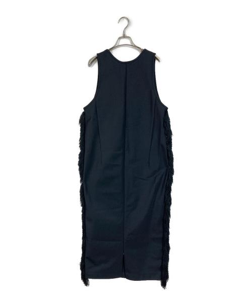 edition（エディション）edition (エディション) PE TUMBLER WASHER FRINGE DRESSF ブラック サイズ:FREEの古着・服飾アイテム
