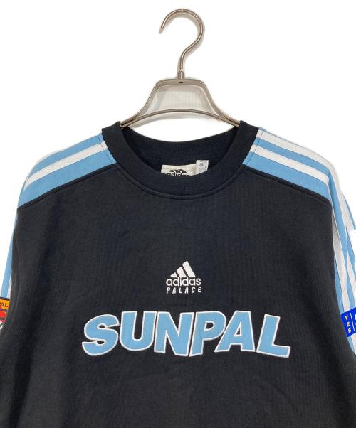 adidas（アディダス）adidas (アディダス) PALACE (パレス) SUNPAL クルーネックスウェット ブラック サイズ:Mの古着・服飾アイテム