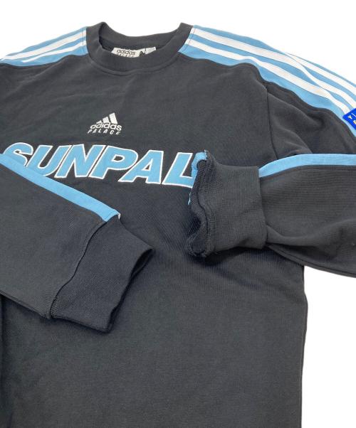 adidas（アディダス）adidas (アディダス) PALACE (パレス) SUNPAL クルーネックスウェット ブラック サイズ:Mの古着・服飾アイテム