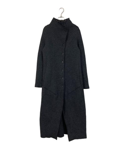 TRANSIT PAR-SUCH（トランジット パーサッチ）TRANSIT PAR-SUCH (トランジット パーサッチ) マキシ丈ウールコート グレー サイズ:2の古着・服飾アイテム