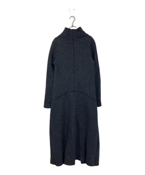 TRANSIT PAR-SUCH（トランジット パーサッチ）TRANSIT PAR-SUCH (トランジット パーサッチ) マキシ丈ウールコート グレー サイズ:2の古着・服飾アイテム