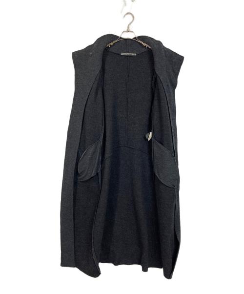 TRANSIT PAR-SUCH（トランジット パーサッチ）TRANSIT PAR-SUCH (トランジット パーサッチ) マキシ丈ウールコート グレー サイズ:2の古着・服飾アイテム