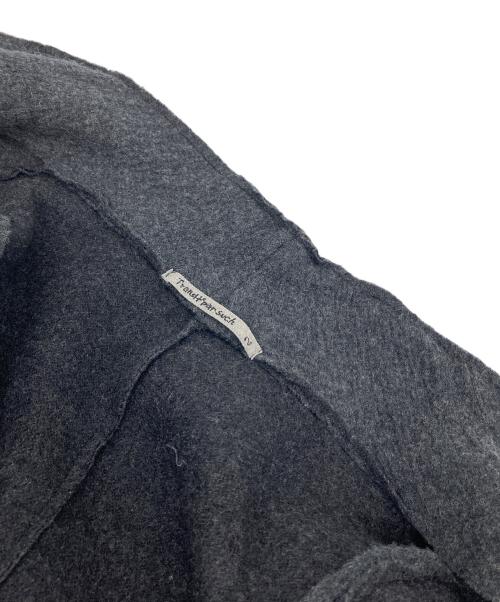 TRANSIT PAR-SUCH（トランジット パーサッチ）TRANSIT PAR-SUCH (トランジット パーサッチ) マキシ丈ウールコート グレー サイズ:2の古着・服飾アイテム