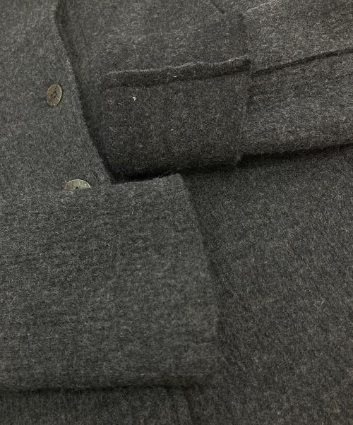 TRANSIT PAR-SUCH（トランジット パーサッチ）TRANSIT PAR-SUCH (トランジット パーサッチ) マキシ丈ウールコート グレー サイズ:2の古着・服飾アイテム