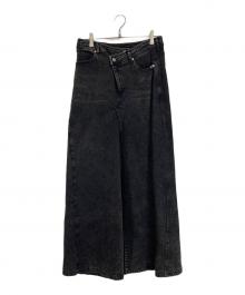 PRANK PROJECT（プランクプロジェクト）の古着「Twisted Layered Denim デニムパンツ　ツイストレイヤードデニム」｜グレー