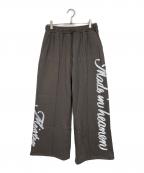 mistyミスティ）の古着「ribbon sweat pants  スウェットパンツ　タグ付き」｜グレー