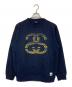stussy（ステューシー）の古着「【古着】00’S ロゴクルーネックスウェット　黒タグ」｜ネイビー