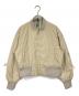 STELLA McCARTNEY（ステラマッカートニー）の古着「TrueNature ウーブン ボンバークロップドジャケット」｜ベージュ