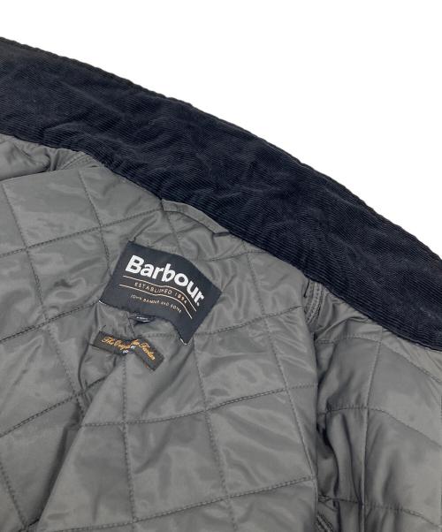 Barbour（バブアー）Barbour (バブアー) TRANSPORT タータンチェック キルティング ブルゾン グレー×ベージュ サイズ:36の古着・服飾アイテム