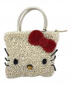 ANTEPRIMA×HELLO KITTYアンテプリマ×ハローキティ）の古着「ハローキティ スタンダード Z ワイヤーミニハンドバッグ　マットホワイト」｜マットホワイト