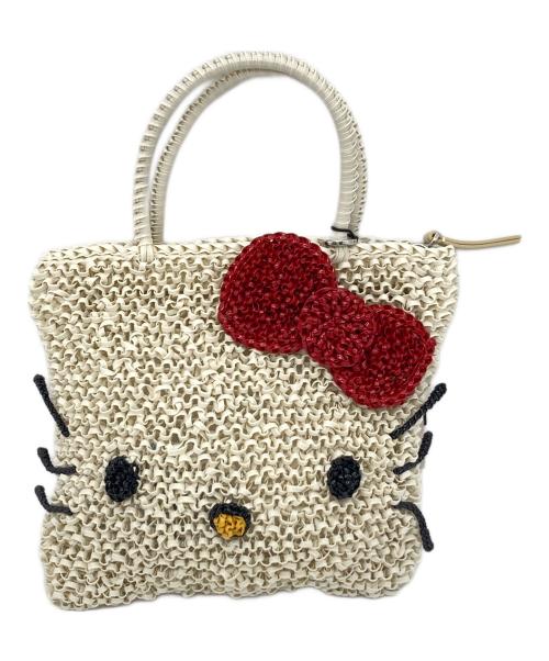 ANTEPRIMA（アンテプリマ）ANTEPRIMA (アンテプリマ) HELLO KITTY (ハローキティ) ハローキティ スタンダード Z ワイヤーミニハンドバッグ　マットホワイト マットホワイト サイズ:実寸参照 未使用品の古着・服飾アイテム