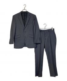 BLACK LABEL CRESTBRIDGE（ブラックレーベル クレストブリッジ）の古着「CERRUTI生地 ラムウールセットアップスーツ　日本製」｜ブラック