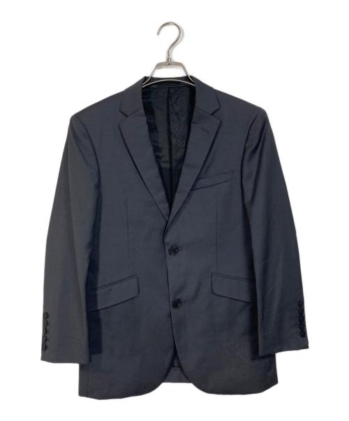 BLACK LABEL CRESTBRIDGE（ブラックレーベル クレストブリッジ）BLACK LABEL CRESTBRIDGE (ブラックレーベル クレストブリッジ) CERRUTI生地 ラムウールセットアップスーツ　日本製 ブラック サイズ:実寸参照の古着・服飾アイテム