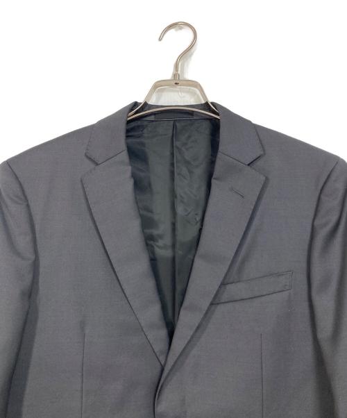 BLACK LABEL CRESTBRIDGE（ブラックレーベル クレストブリッジ）BLACK LABEL CRESTBRIDGE (ブラックレーベル クレストブリッジ) CERRUTI生地 ラムウールセットアップスーツ　日本製 ブラック サイズ:実寸参照の古着・服飾アイテム