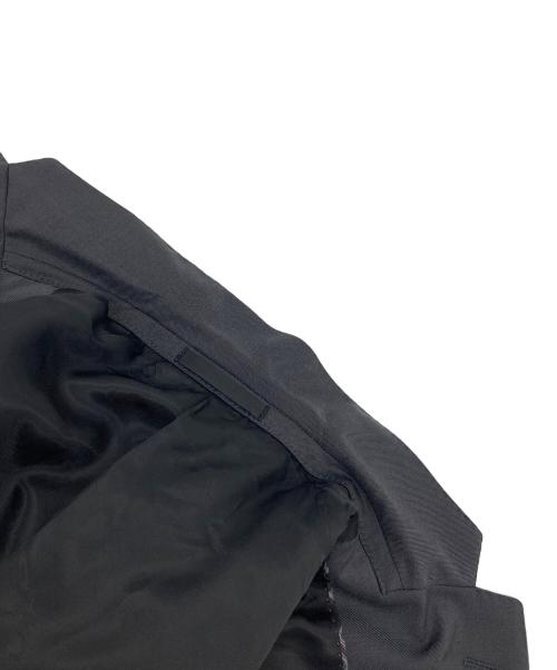 BLACK LABEL CRESTBRIDGE（ブラックレーベル クレストブリッジ）BLACK LABEL CRESTBRIDGE (ブラックレーベル クレストブリッジ) CERRUTI生地 ラムウールセットアップスーツ　日本製 ブラック サイズ:実寸参照の古着・服飾アイテム